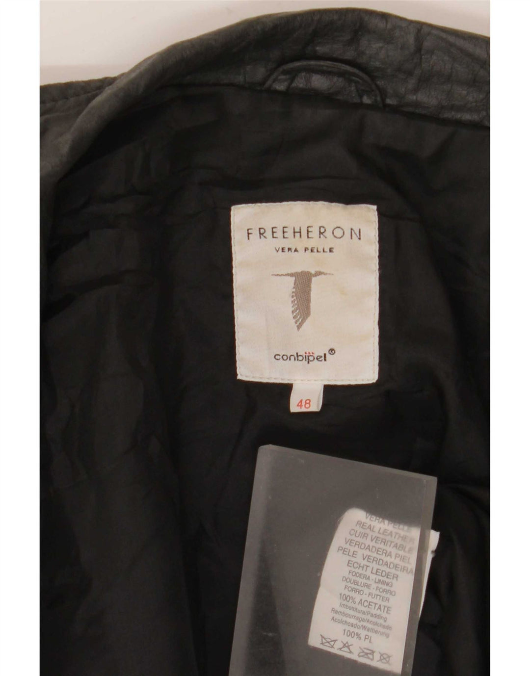 Jachetă de piele Free Heron pentru femei Conbipel IT 48 XL neagră