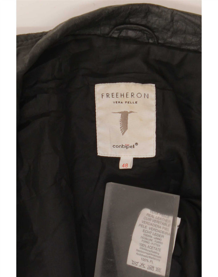 Jachetă de piele Free Heron pentru femei Conbipel IT 48 XL neagră