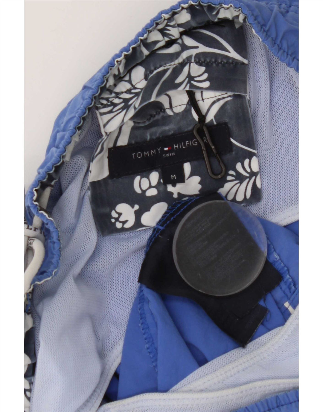 Pantaloni scurți de înot grafic pentru bărbați Tommy Hilfiger, nailon albastru mediu