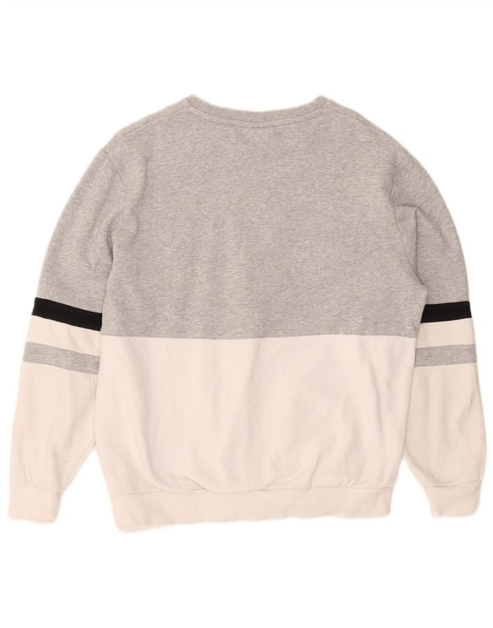 Hanorac grafic pentru bărbați Fila Jumper mic, gri, bumbac color bloc