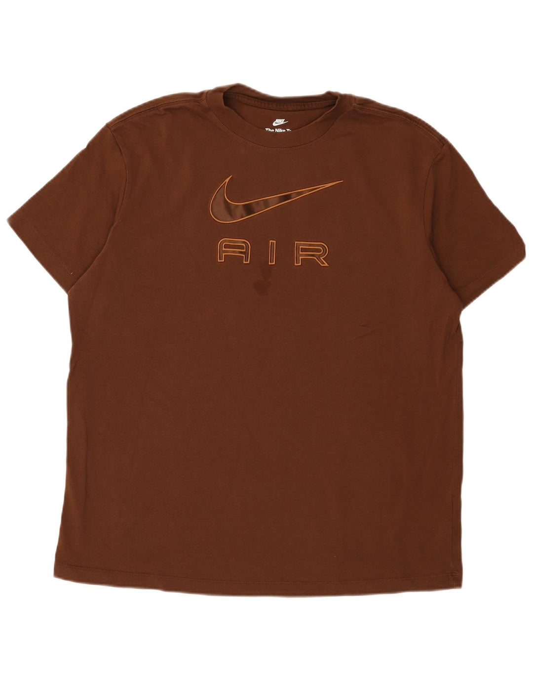 Tricou grafic Nike pentru bărbați, cu croiala lejeră Top mare maro