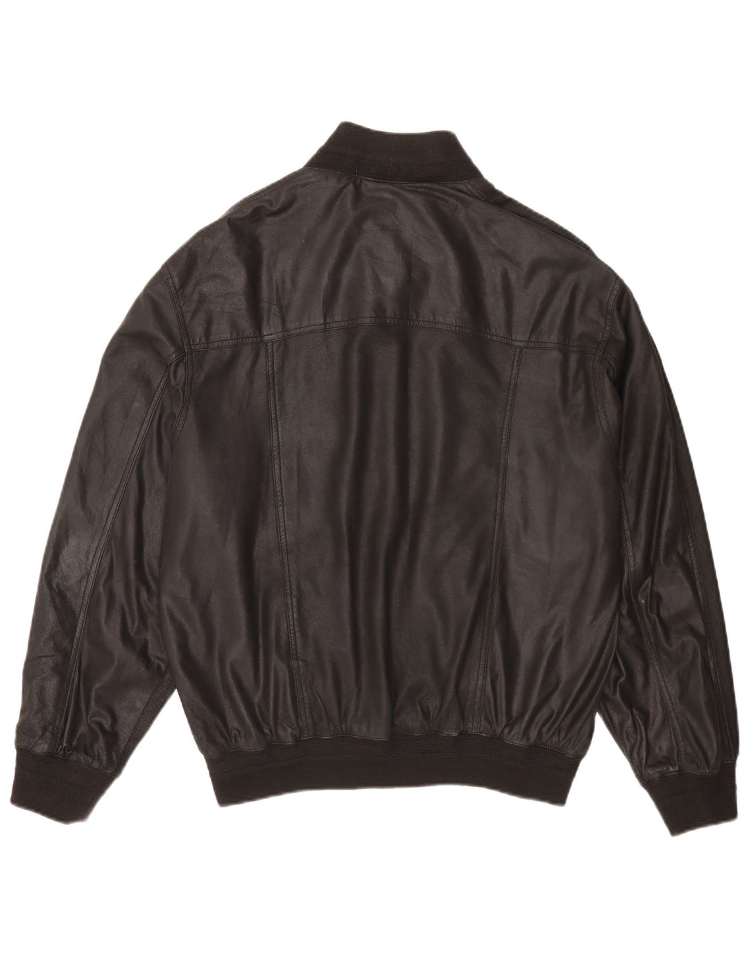 Jachetă Bomber din piele vintage pentru bărbați IT 54 2XL negru