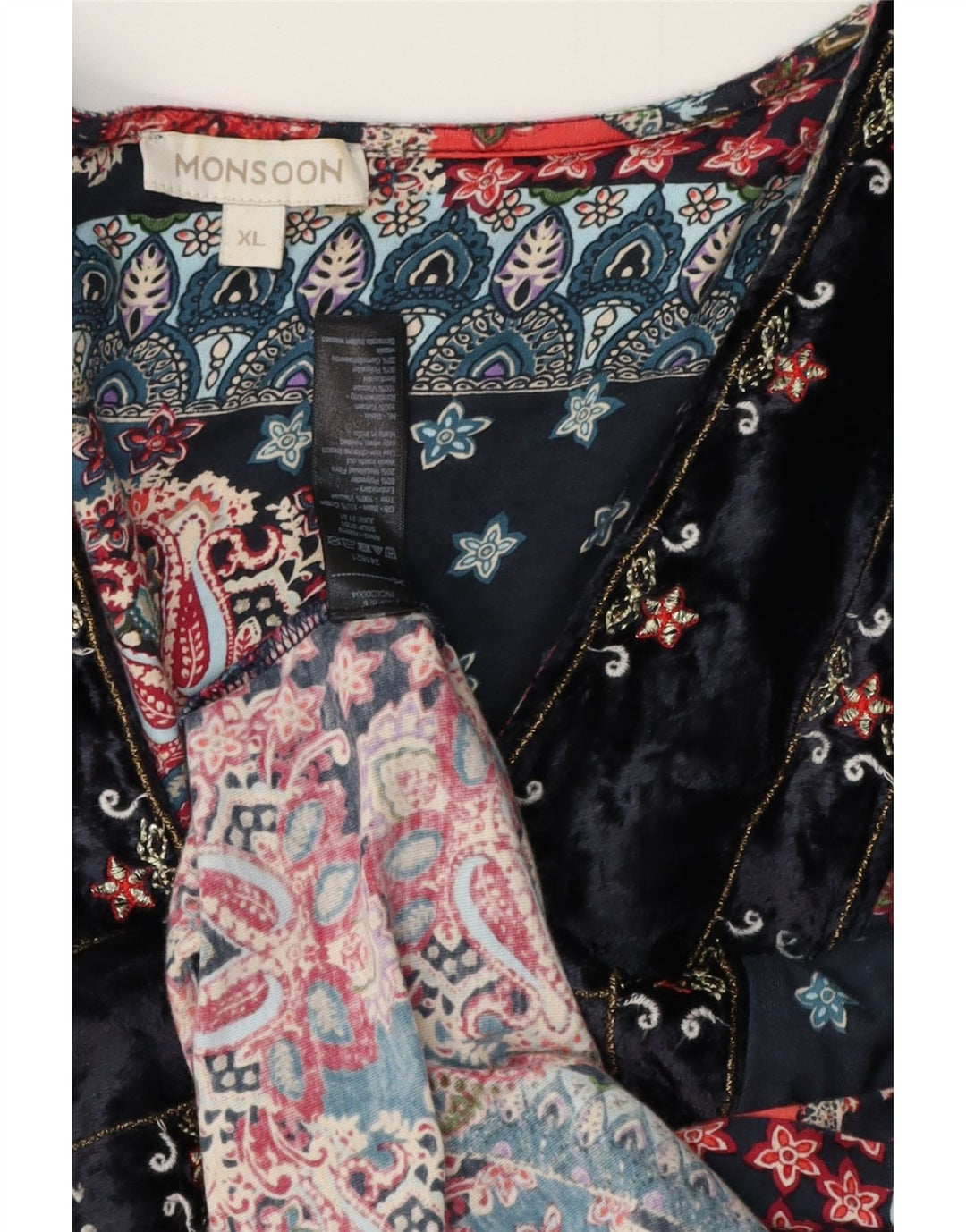 Rochie supradimensionată pentru femei Monsoon UK 18 XL, bumbac multicolor