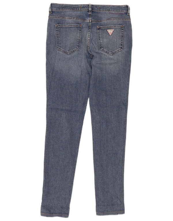 Blugi skinny pentru femei Guess W31 L31 bumbac albastru