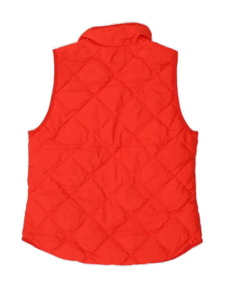 J. CREW Womens Padded Gilet UK 10 Small Red Polyester Vintage J. Crew and Second-Hand J. Crew from Messina Hembry 
