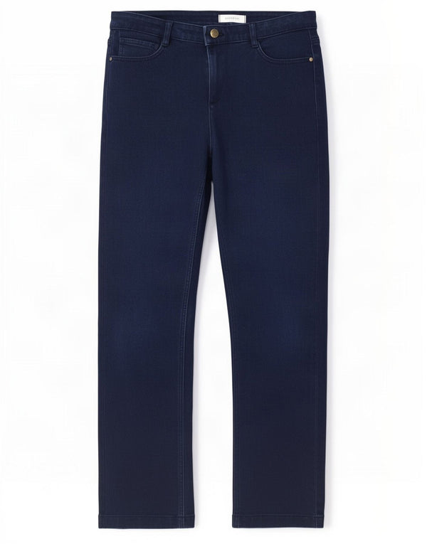 Blugi drepti pentru femei Marks & Spencer UK 12 Medium W30 L29 Bumbac bleumarin