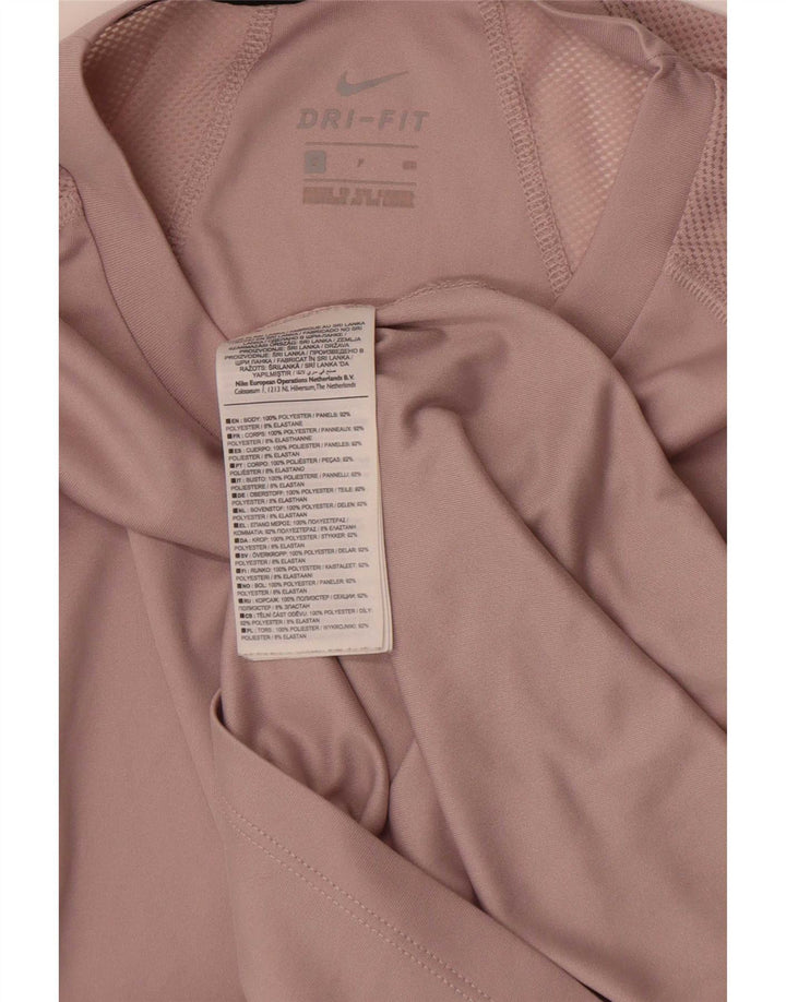 Tricou Nike Dri Fit pentru femei Top UK 10 Small Pink Poliester