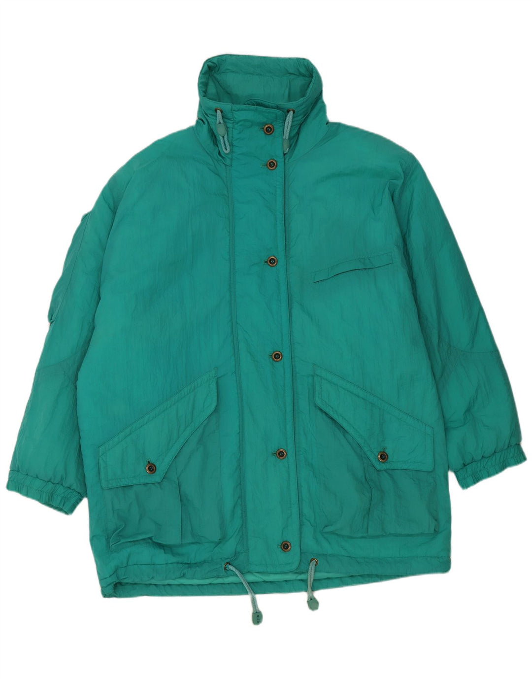 Palton supradimensionat pentru femei Vintage EU 46 XL Nylon verde