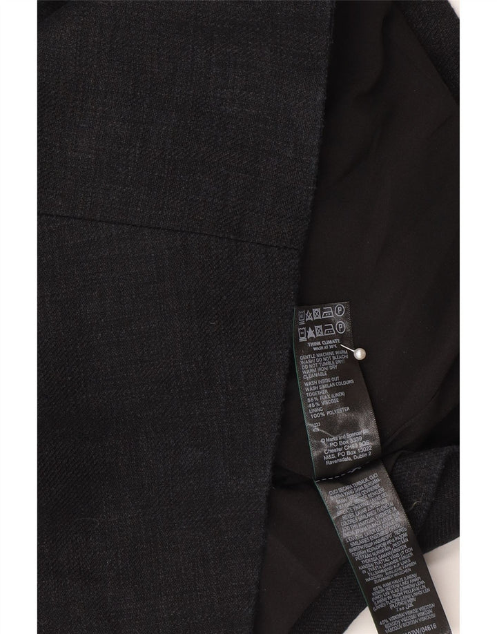 Marks & Spencer vestă crop pentru femei UK 10 mic negru in