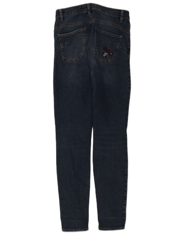 Blugi skinny pentru femei Desigual cu talie înaltă EU 40 Medium W26 L30 Blue Floral