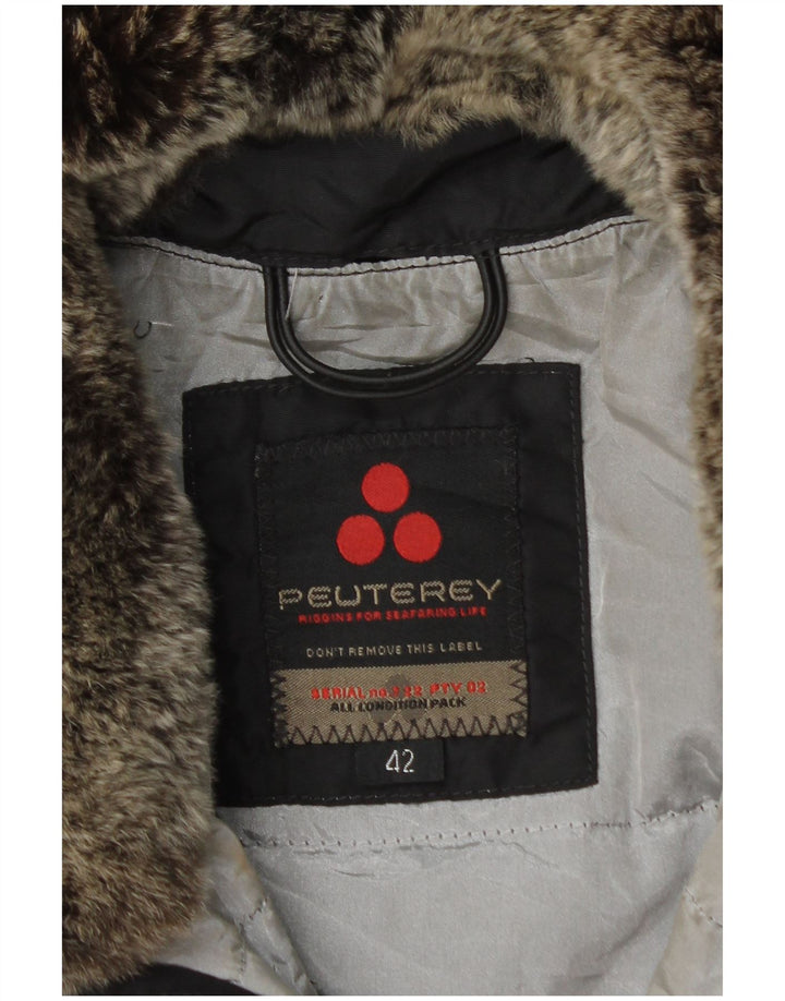 PEUTEREY Jachetă Windbreaker Femei IT 42 Medium Black Poliamidă Iarnă