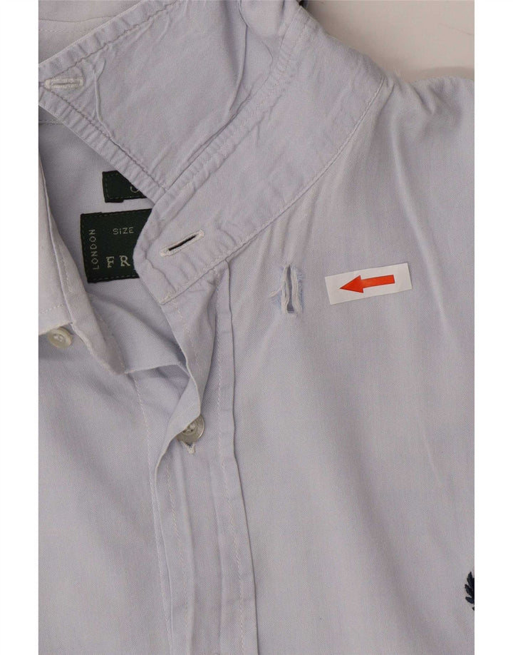 Fred Perry Cămașă Slim Fit pentru bărbați Mic Albastru