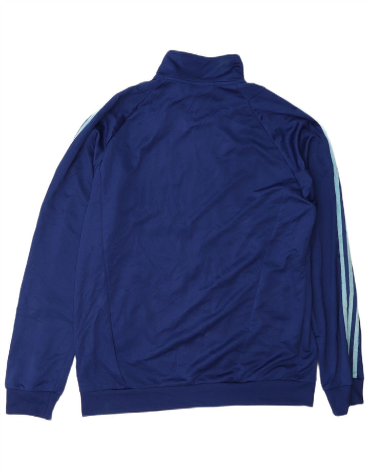 Jachetă de top pentru trening Aeroready pentru bărbați Adidas, mare, albastru, poliester color bloc