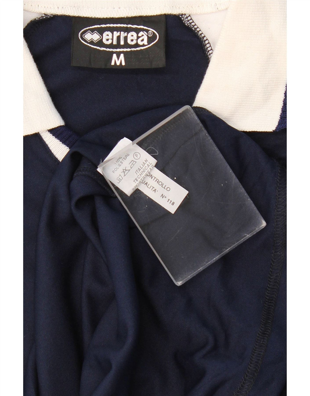 ERREA Tricou polo rugby cu mânecă lungă pentru bărbați, albastru bleumarin mediu