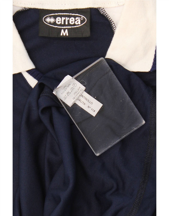 ERREA Tricou polo rugby cu mânecă lungă pentru bărbați, albastru bleumarin mediu