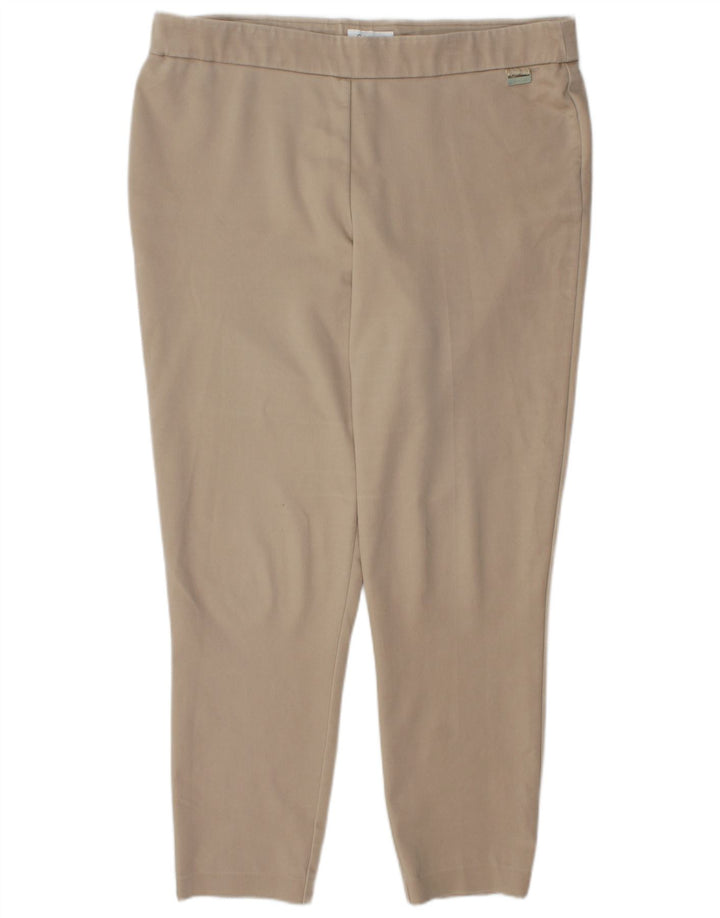 Pantaloni de damă CALVIN KLEIN XL W36 L28 bumbac bej