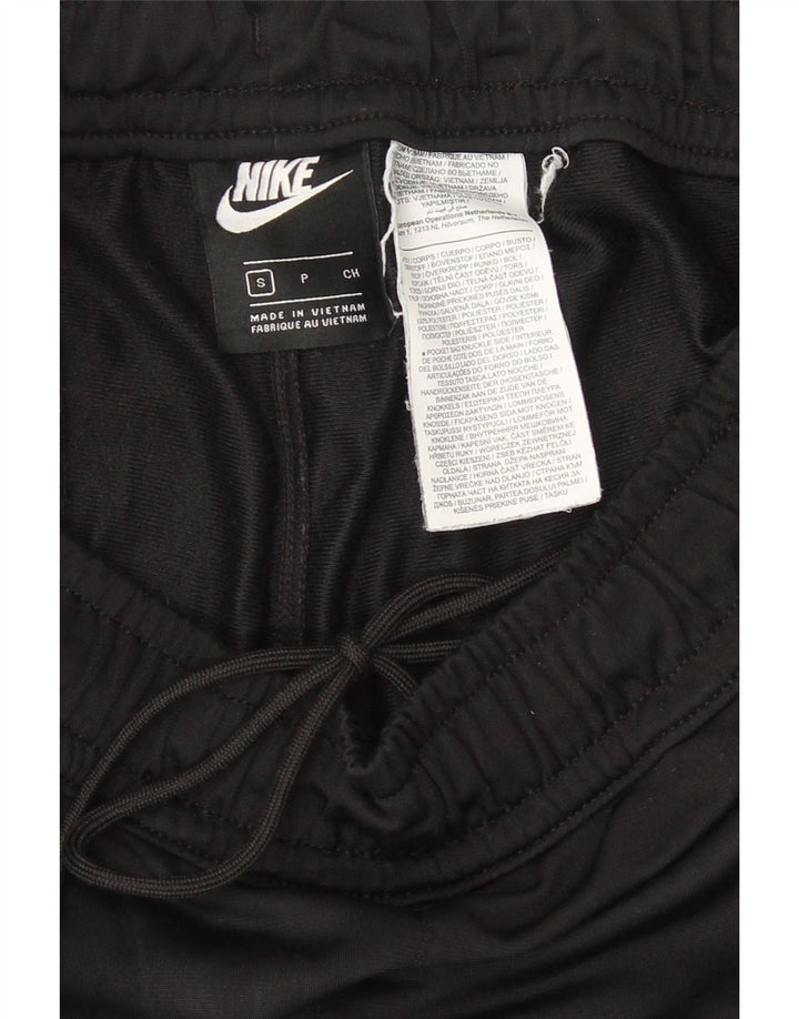 Pantaloni de trening cu grafică Nike pentru bărbați, poliester negru mic