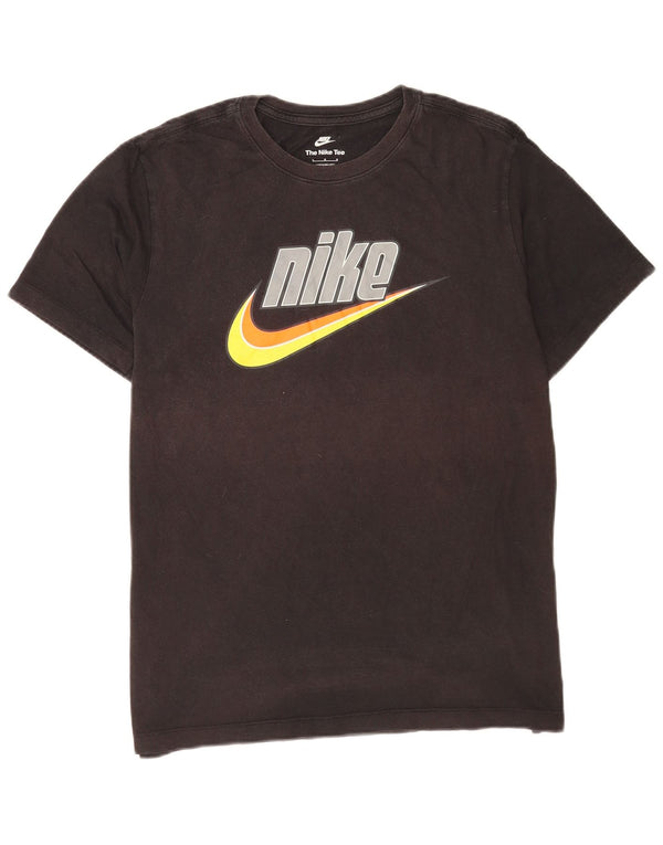 Tricou grafic Nike pentru bărbați Top mare din bumbac negru