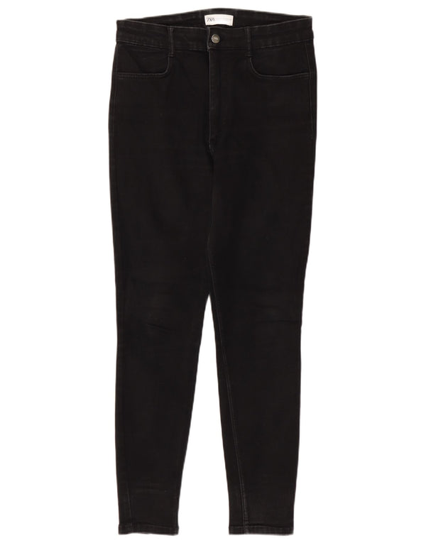 Blugi skinny pentru femei Zara EU 42 Large W32 L28 Bumbac negru