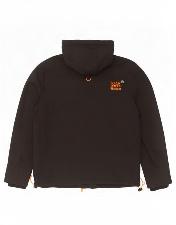 Jachetă Windbreaker cu glugă Superdry pentru bărbați UK 40 Large Black