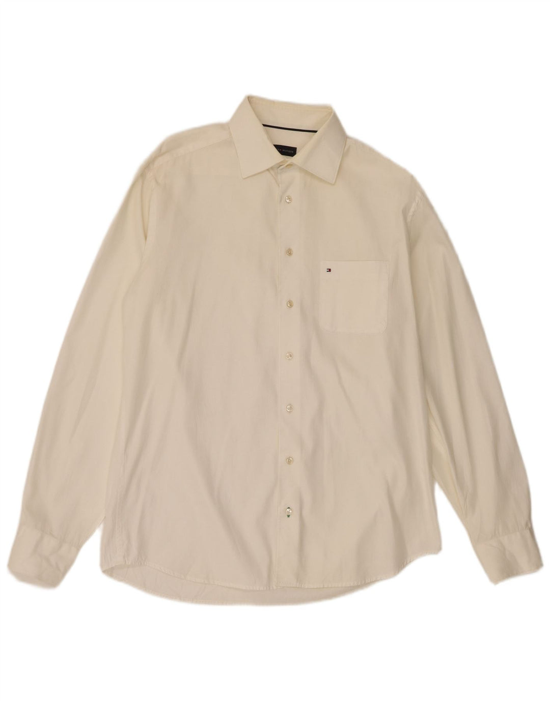 Cămașă pentru bărbați Tommy Hilfiger Mărimea 39 15 1/2 Mediu Bumbac alb