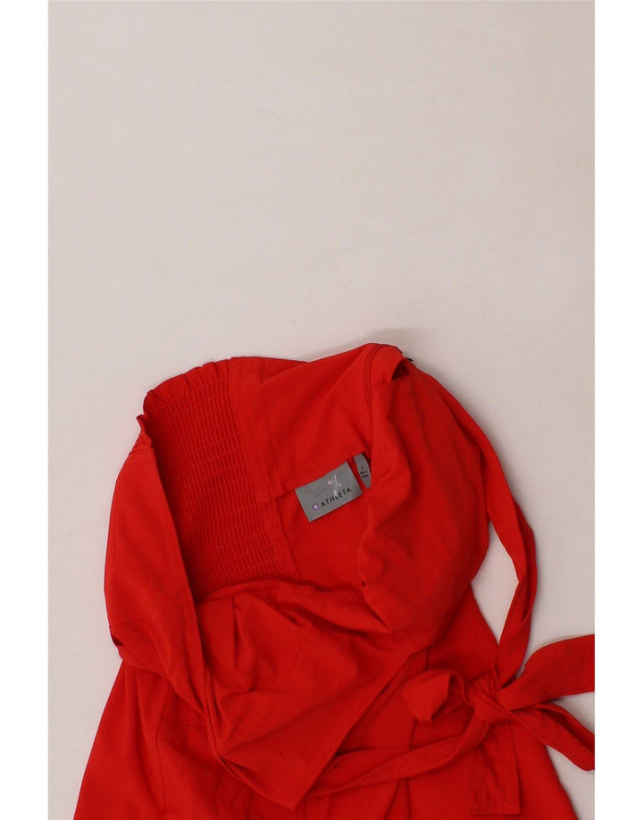 ATHLETA Womens Halter Dress US 0 XS Red Vintage Athleta and Second-Hand Athleta from Messina Hembry 