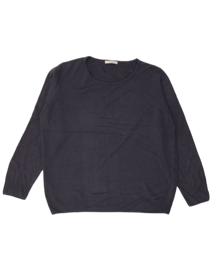 MARKS & SPENCER Pulover pentru femeie cu gât de barcă UK 20 2XL Bleumarin