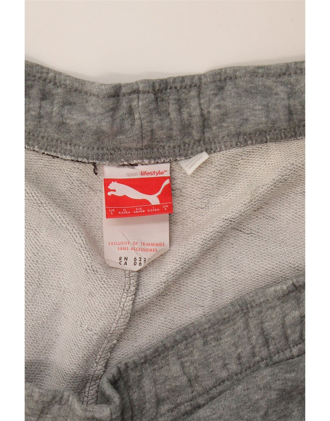 Pantaloni de trening PUMA pentru bărbați Joggeri mari, gri bumbac cu pete