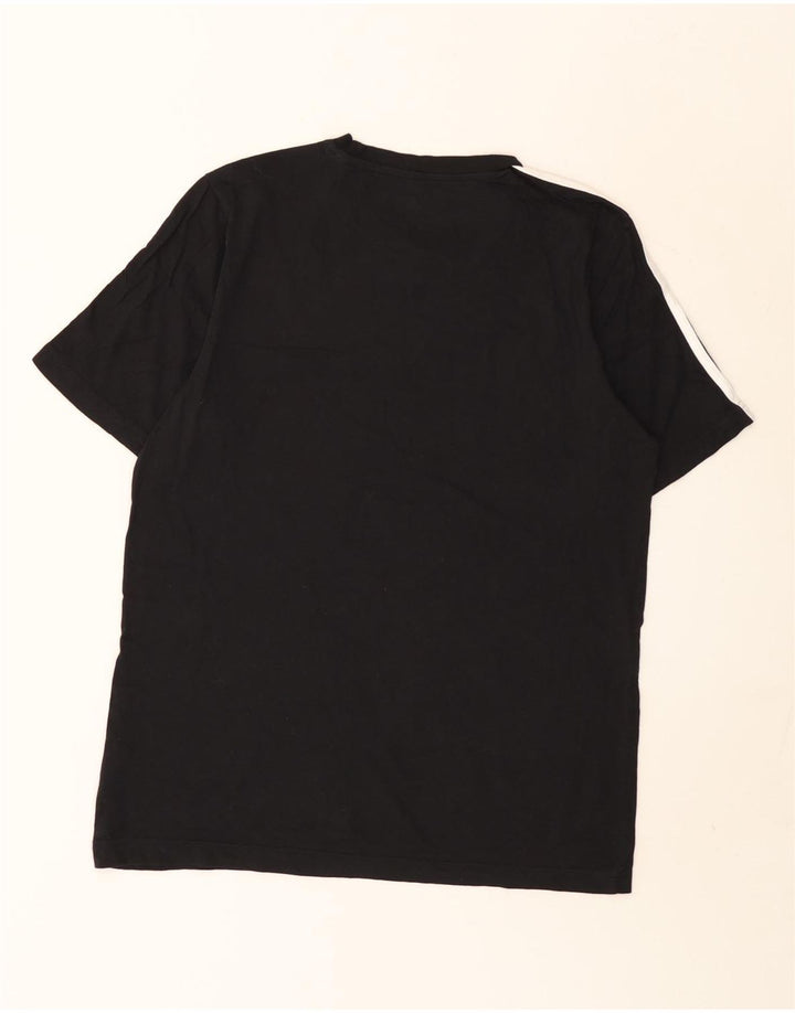Tricou pentru bărbați Adidas Top Mediu Negru Bumbac