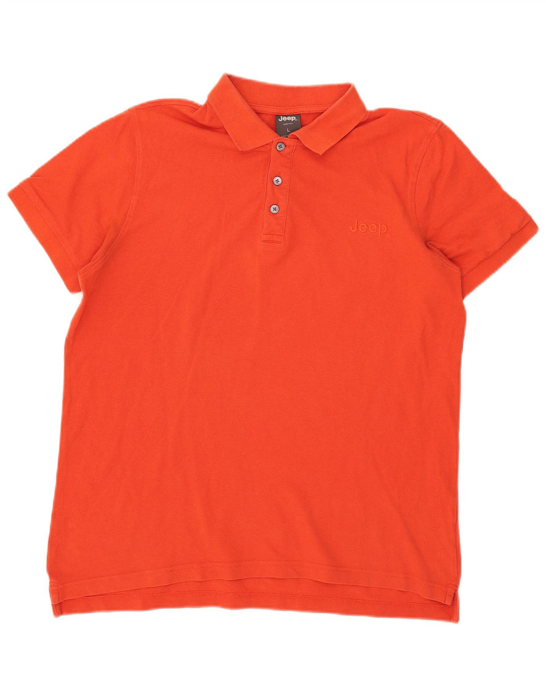 Tricou polo pentru bărbați Jeep, bumbac portocaliu mare