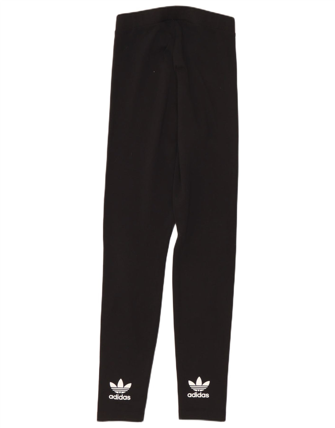 Leggings cu grafic pentru femei Adidas UK 8, poliester negru mic