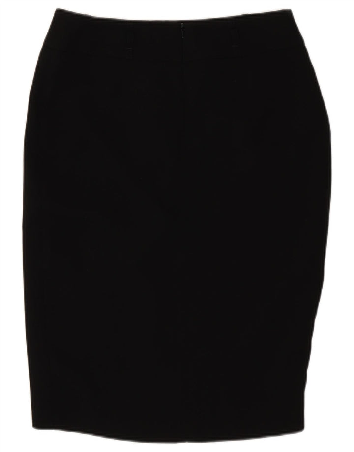 Fusta creion pentru femei Marks & Spencer UK 12 Medium W30 Poliester negru