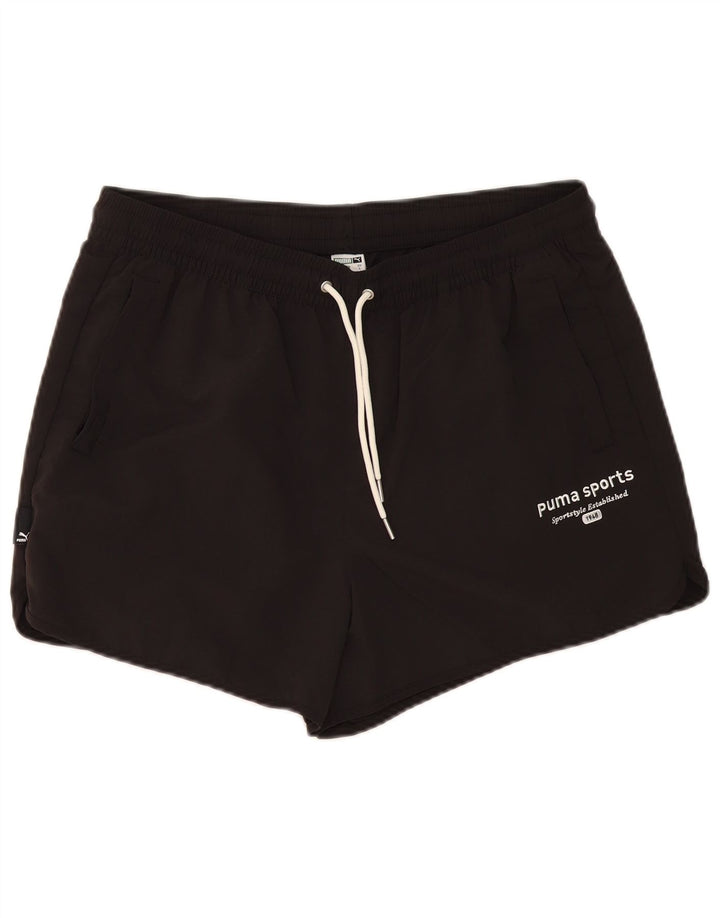 Pantaloni scurți sport Puma pentru bărbați, mari, negru, nailon