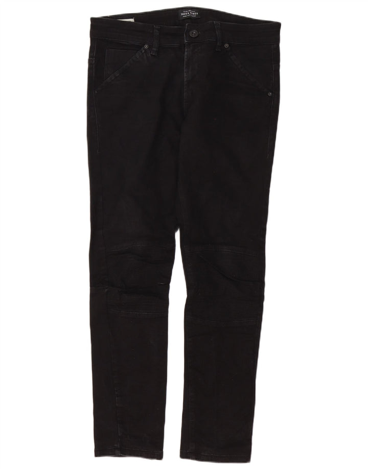 Blugi slim pentru bărbați Jack & Jones W32 L32 negri
