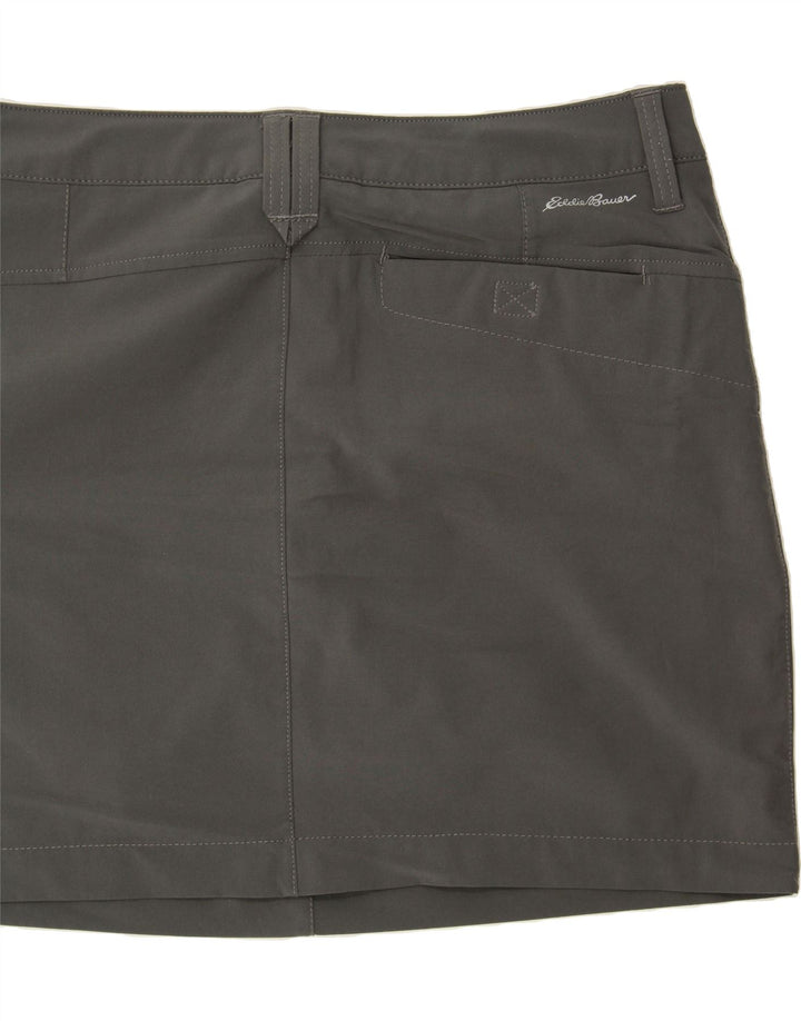 EDDIE BAUER Womens Skort US 6 Medium Grey Polyester Vintage Eddie Bauer and Second-Hand Eddie Bauer from Messina Hembry 