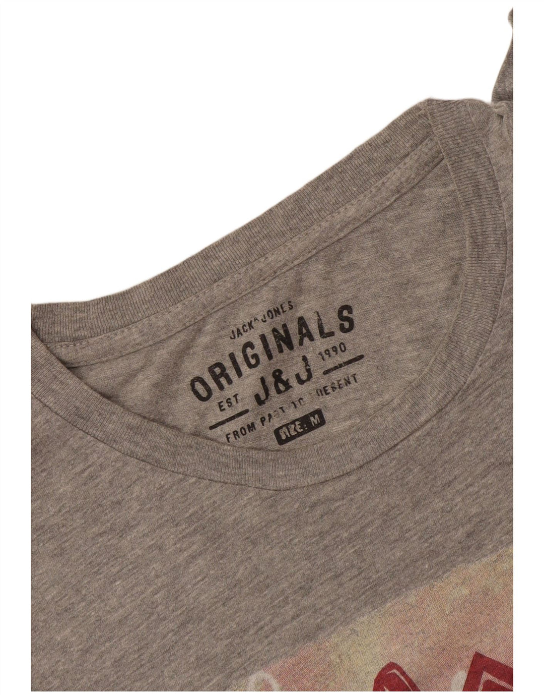 Tricou cu grafic Jack & Jones pentru bărbați Top, gri mediu