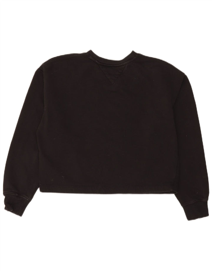 Hanorac supradimensionat pentru femei Tommy Hilfiger Pulover UK 10 Mic Negru