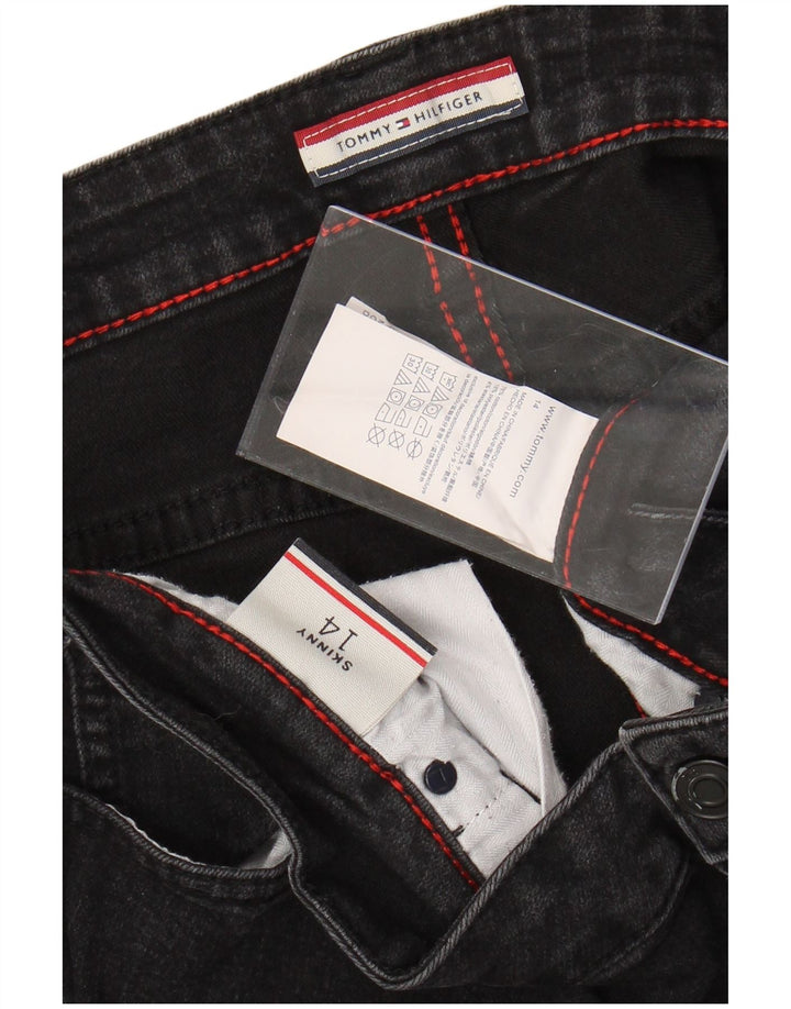 TOMMY HILFIGER Blugi skinny pentru femei US 14 XL W36 L28 bumbac negru