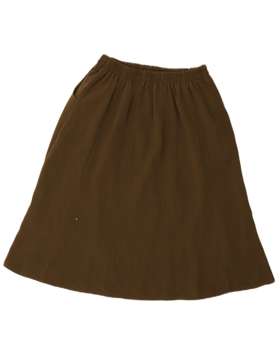 Fustă A-Line Vintage pentru femei W28 Medium Kaki Poliester