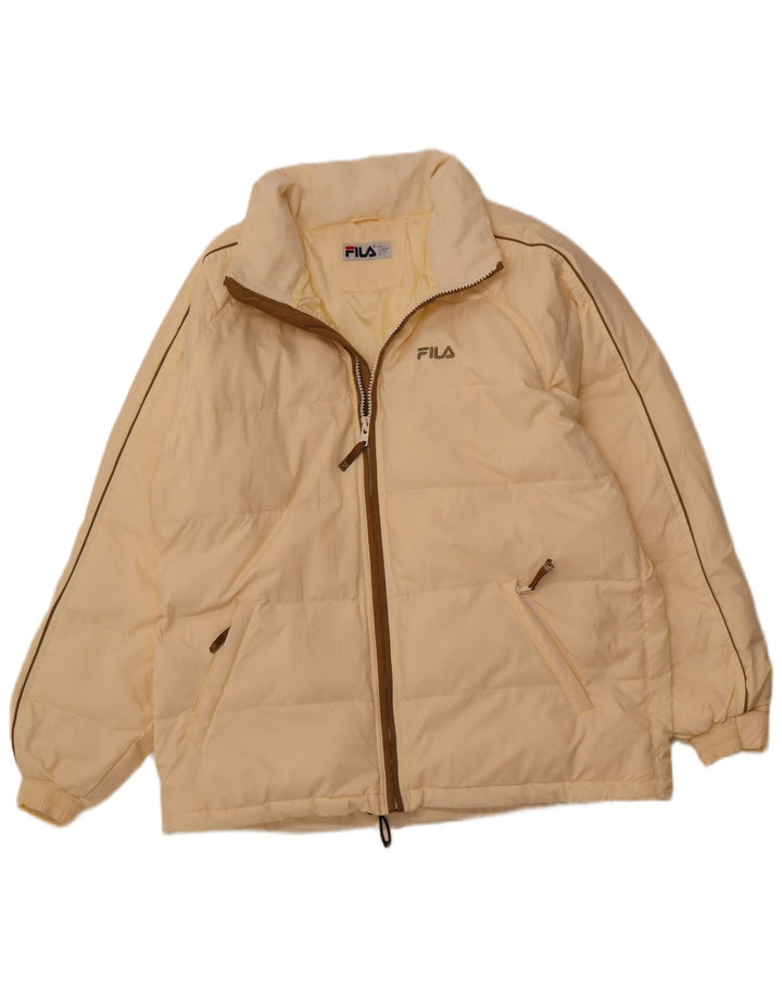 Jachetă căptușită pentru bărbați FILA UK 40, mare, galben din poliester