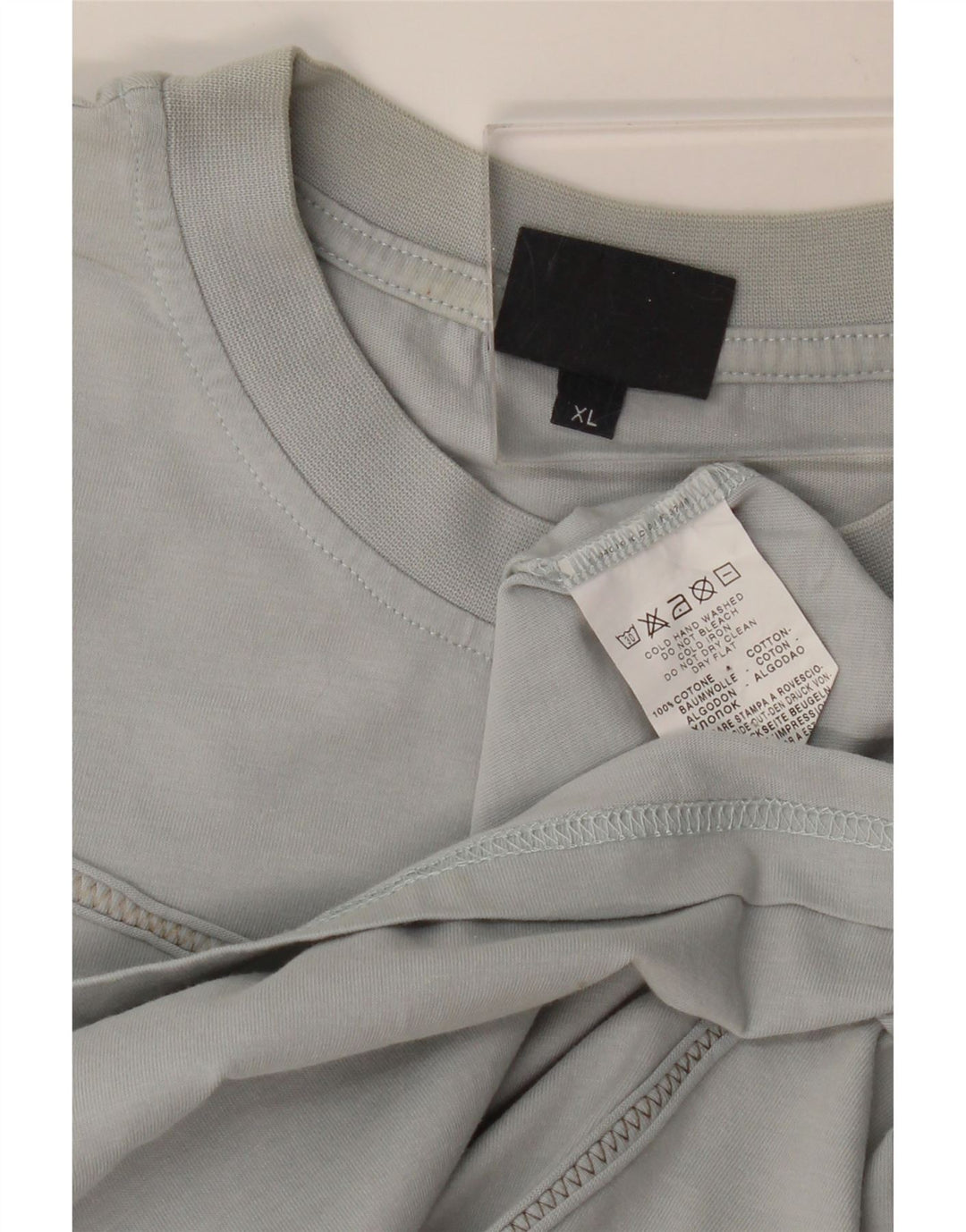 TRUSSARDI Tricou grafic pentru bărbați Top XL Bumbac albastru