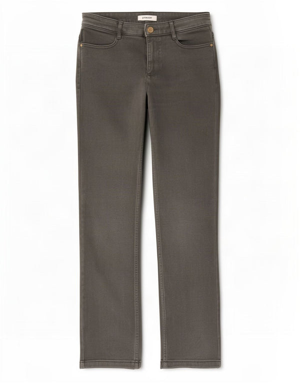 Blugi drepti pentru femei Marks & Spencer UK 10 Small W30 L28 Kaki Bumbac