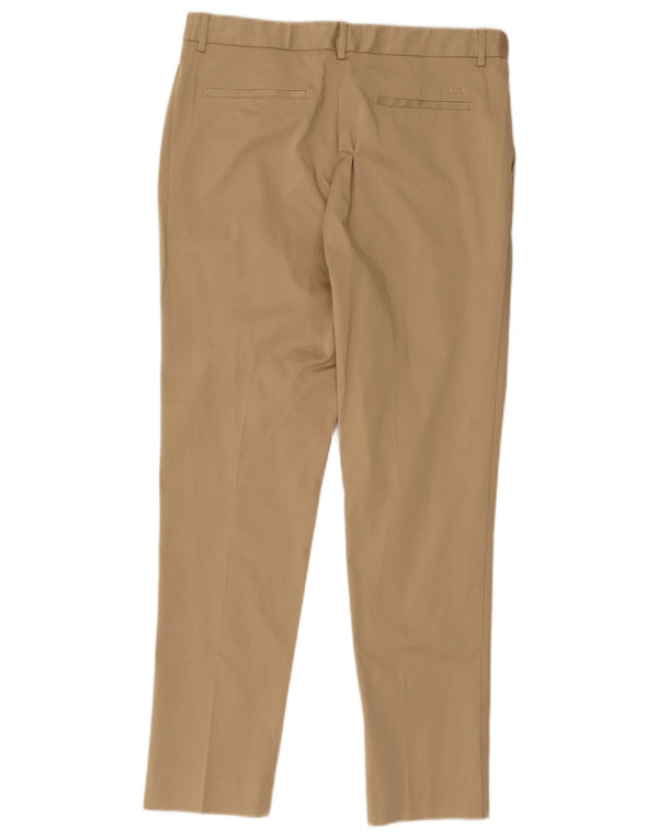 Pantaloni chino subțiri pentru femei Gant UK 12 Medium L32 L27 Bej Bumbac