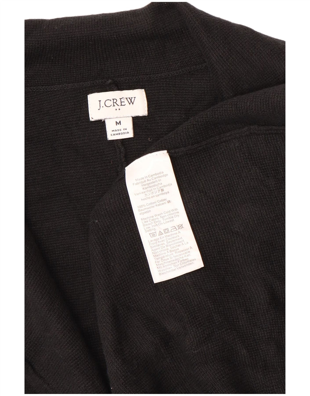 Jachetă pentru femei J. CREW cu 2 nasturi, UK 14, bumbac mediu negru