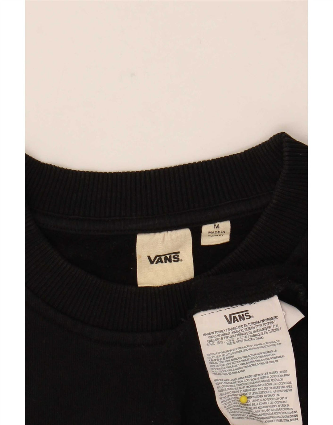 Pulover Vans Crop Graphic pentru femei UK 14 Medium Negru Geometric