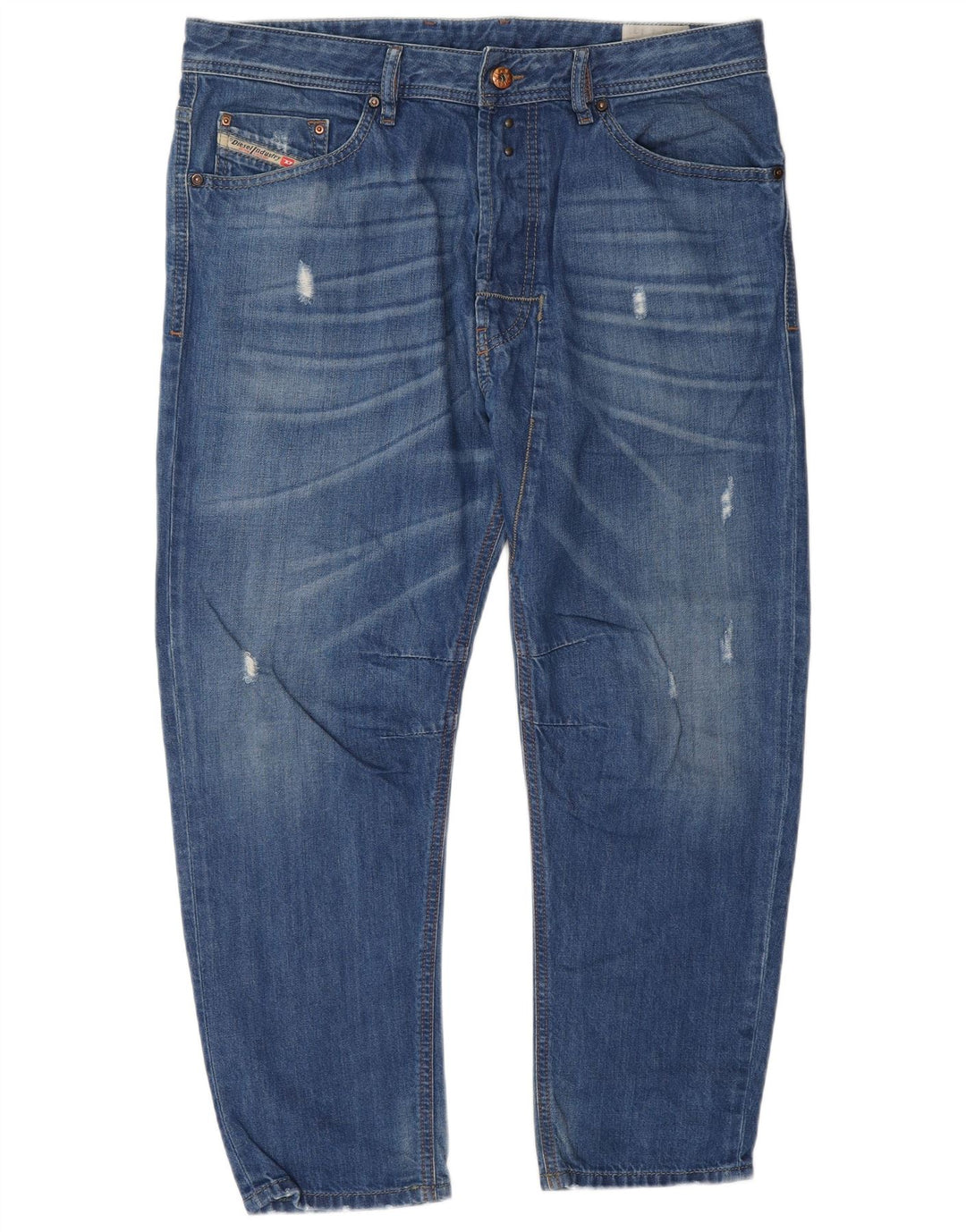 Jeans slim pentru bărbați Diesel Distressed W34 L26 Bumbac albastru