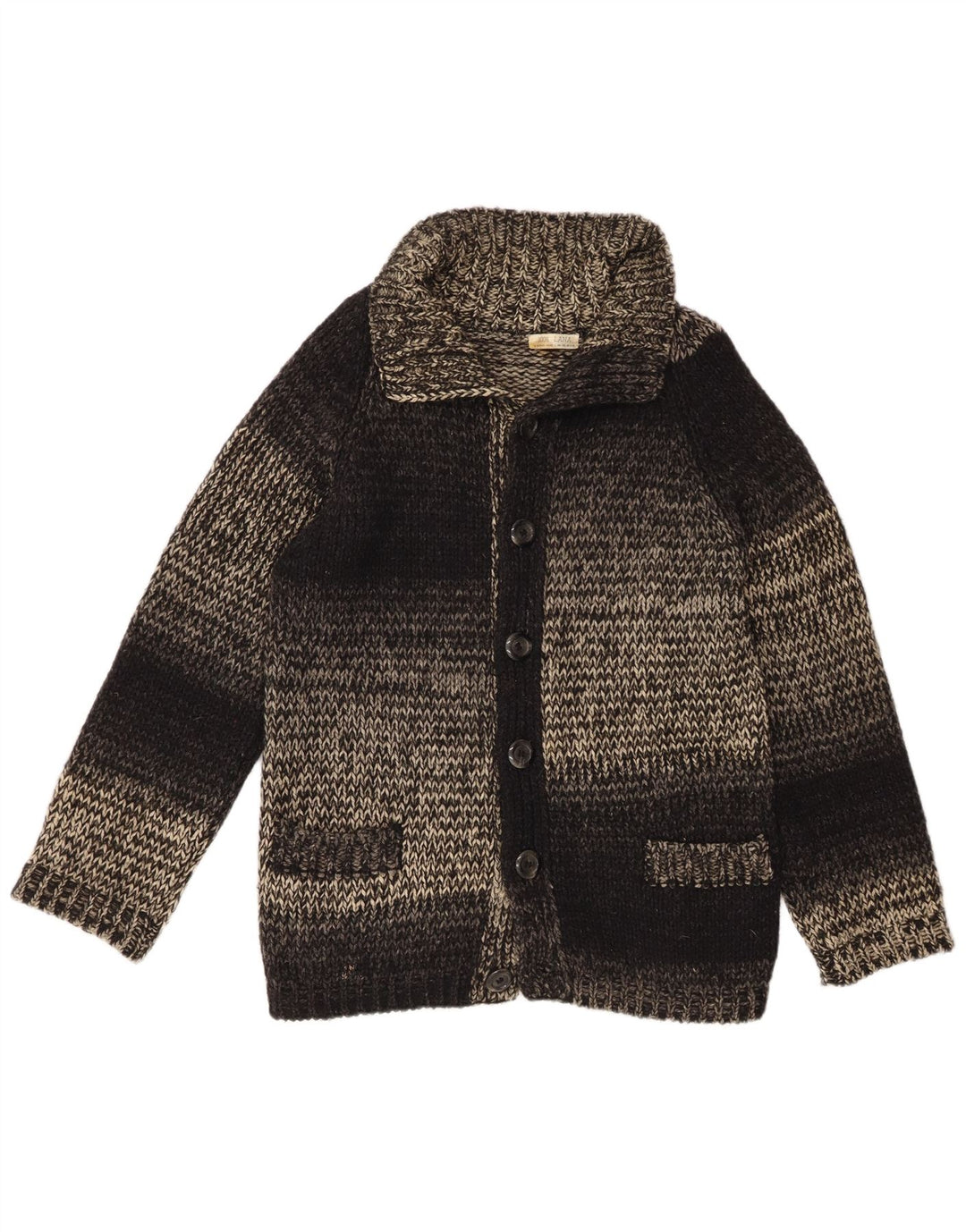 Vintage bărbați lână neagră medie pete