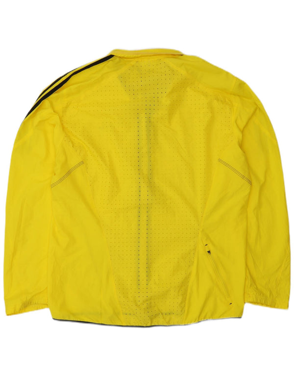 Jachetă de ploaie Adidas Clima Proof pentru bărbați Marea Britanie 40 Poliester galben mare