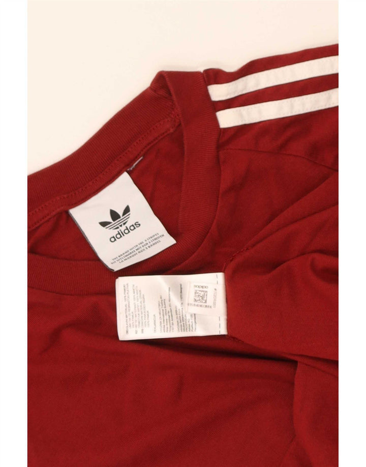 Tricou pentru bărbați Adidas Top mic, roșu, bumbac