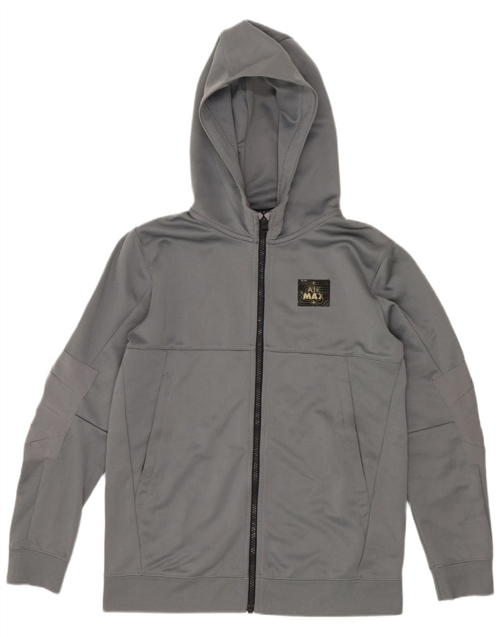 Pulover Nike Graphic Zip pentru băieți 12-13 ani, mare, gri, poliester
